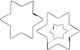 Steel Star Keksausstecher 6.3 Cm 2 Stück