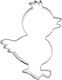 Steel Cookie Cutter Chick 7 Cm