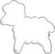 Steel Cookie Cutter Sheep 5 Cm