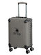 Das Home Greenwich Polo Club Large Hard Suitcase Black Ecru with 4 Wheels Height 78cm