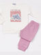 Kids Sweatpants Set White 2pcs
