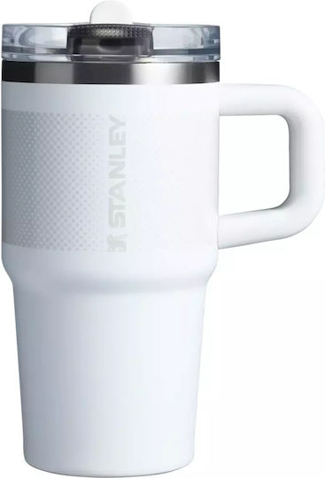Stanley Quencher ProTour Handled Tumbler Thermos Bottle Stainless Steel 591ml Frost Fade With Straw And Handle