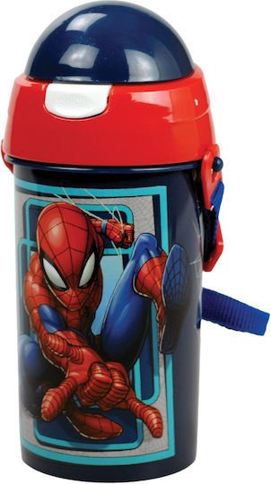 Gim Spiderman Παιδικό Παγούρι Spiderman Πλαστικό Κόκκινο 500ml