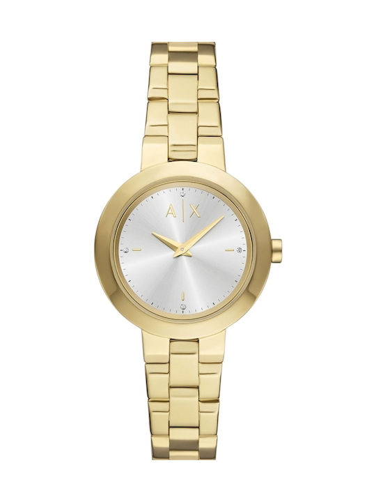 Armani Exchange Ρολόι Μπαταρίας με Μεταλλικό Μπρασελέ Armani Exchange Ρολόι Μπαταρίας με Μεταλλικό Μπρασελέ