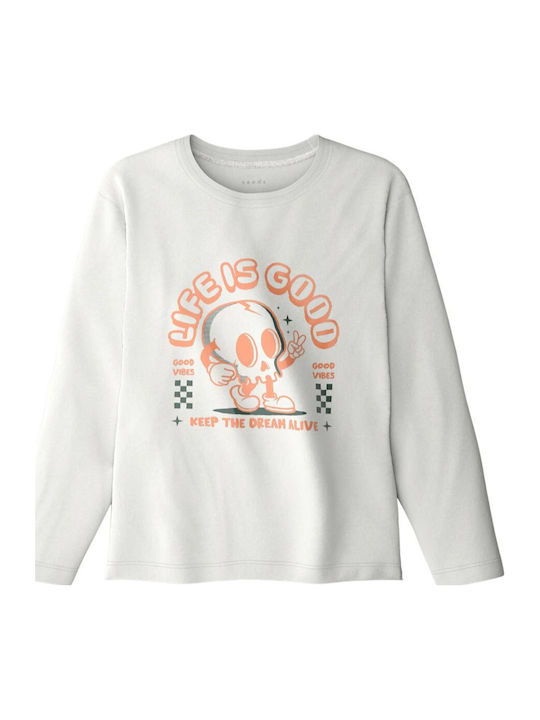Name It Kids' Shirt Long Sleeve Cloud Dancer Cl...