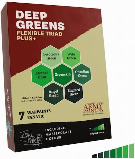 The Army Painter The - Warpaints Fanatic: (7 culori) Culoare Modelism Deep Green 18ml