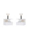 Noptiere Metalice Albe 2buc 34x45x30cm