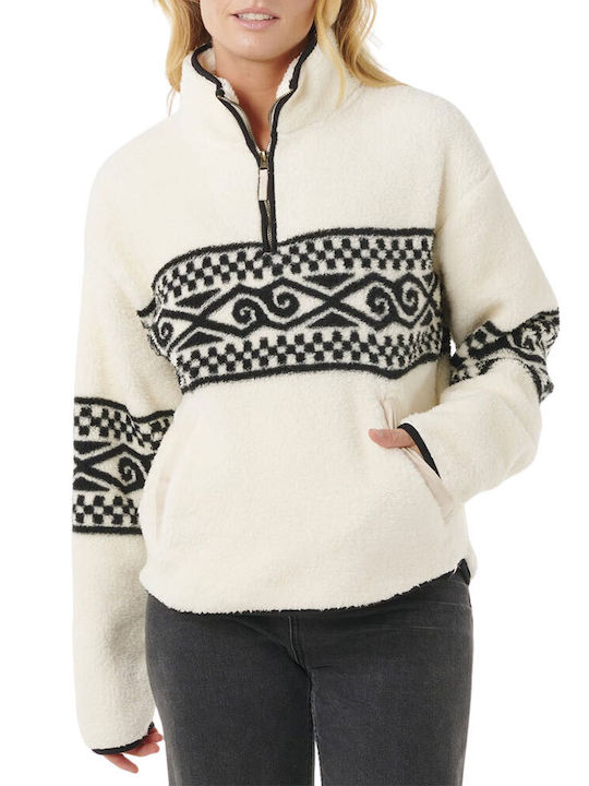Winter Women's Fleece Blouse Beige