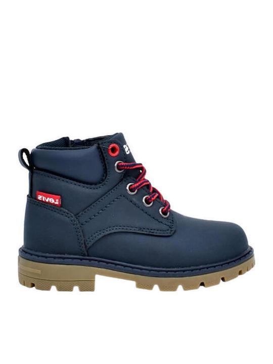 Levi's Παιδικά Μποτάκια με Κορδόνια Navy Μπλε