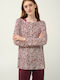 Vamp Winter Damen Pyjama-Set Red Windsor