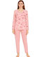 Fuanna Winter Women's Pyjama Set Pink