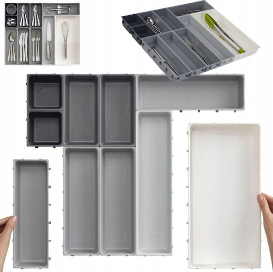 Verk Group Κουταλοθήκη Συρταριού Πλαστική 52x43.5εκ. Λευκή