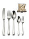 Galifas Cutlery Set Stainless Silver 72pcs with Suitcase