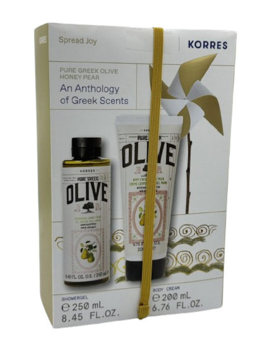 Korres Pure Greek Olive Σετ Περιποίησης για Καθαρισμό Σώματος 2τμχ