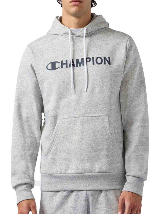 Champion Φούτερ με Κουκούλα Γκρι