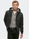 D2 Ovin Borg Lined Sweatshirt with Hood Khaki