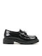 Δερμάτινα Γυναικεία Loafers σε Μαύρο Χρώμα