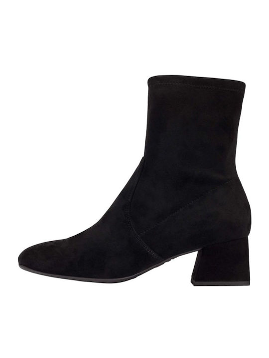 Suede Γυναικεία Μποτάκια Μαύρα