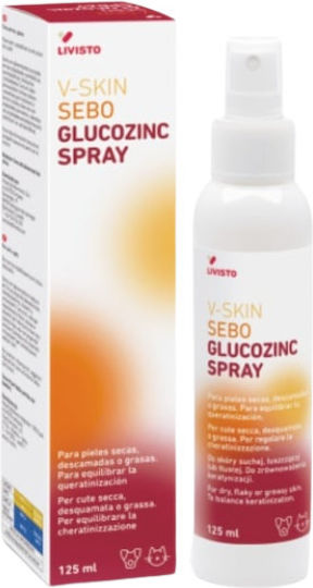 V-skin Sebo Glucozink Spray bei Seborrhö 125 ml