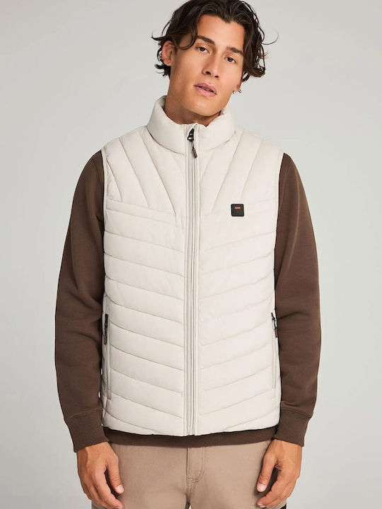 Funky Buddha Geacă Fără Mâneci Puffer Gri