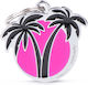Hunde-Identifikationsmarken Palms Fuchsien