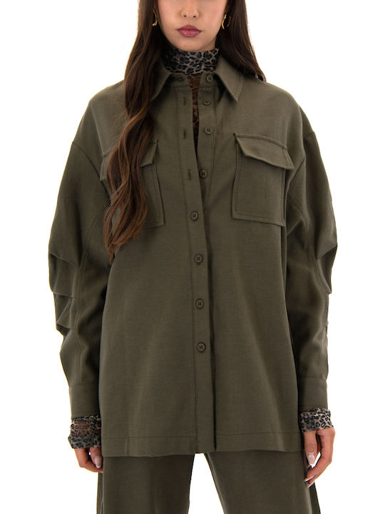 Women's Long Sleeve Shirt Khaki