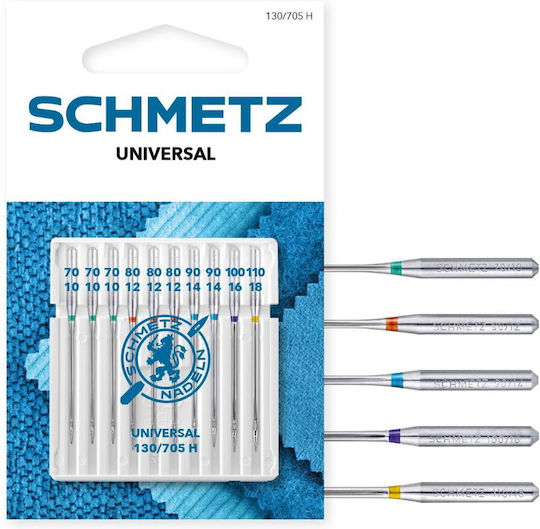 Set Combinat 10 Ace Universale pentru Cusut Dimensiuni 70-80-90-100-110 Schmetz 130/705 H Xos