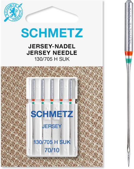 Set 5 Игли За Шевна Машина Размер 70 Schmetz 130/705 H Suk Vbs