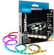 Modee Lighting LED-Streifen USB 5V RGB Licht 2m mit Netzteil & Fernbedienung