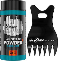 Pudră Parfumată Pentru Volum Coafare 20 G Shave Factory Sapphire + Pieptene Profesional Antistatic 042 Pudră Parfumată Pentru Volum Coafare 20 G Shave Factory Sapphire + Pieptene Profesional Antistatic 042