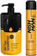 Nish Man Set Îngrijire Păr Bărbați Keratin Complex Pro Șampon 1250 Ml + Fixativ Profesional 04 400 Ml