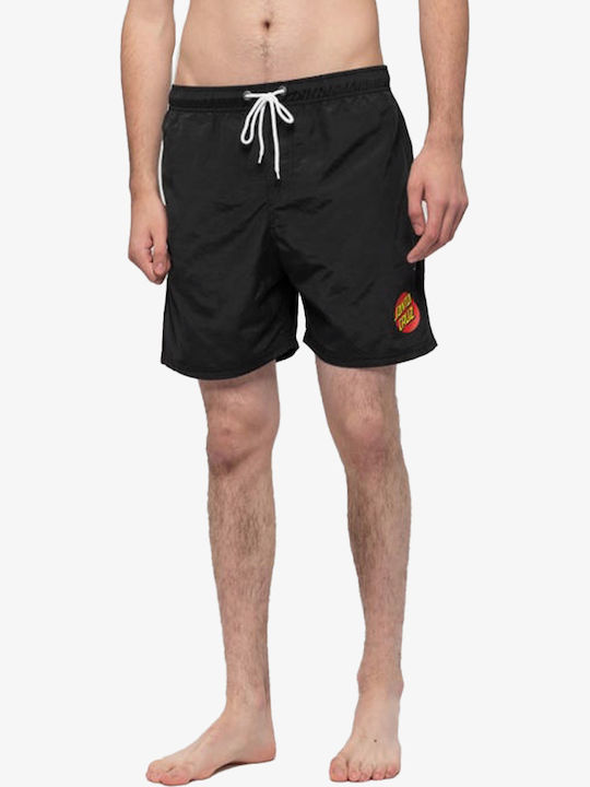 Classic Dot Men's Swimwear Shorts Black with Patterns