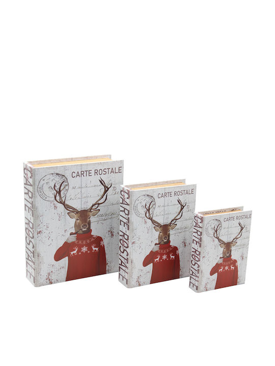 Keskor Set Cutii Decorative Cărți În formă de carte 3buc