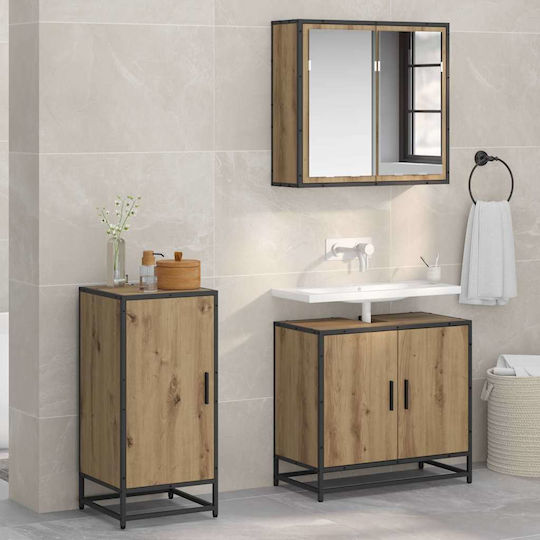 vidaXL Cabinet de baie L35xA35.5xÎ76cm Stejar