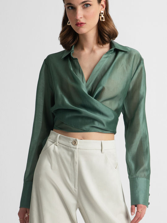 Moutaki Women's Long Sleeve Shirt Teal