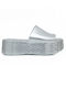 Damenplattformen Silber