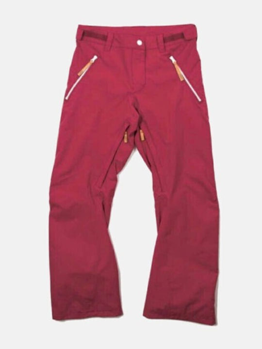 Colour Stencil Men's Trousers for Ski & Snowboard Red