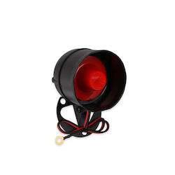 Σειρήνα Συναγερμού Εξωτερικού Χώρου 110dB 12V με Κόκκινο Φως