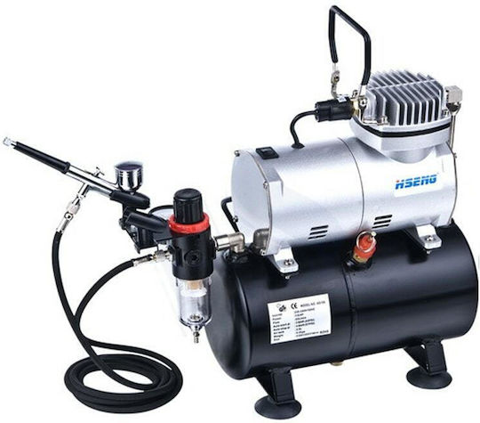 Aerograf cu recipient și compresor Bec 0.3mm Module