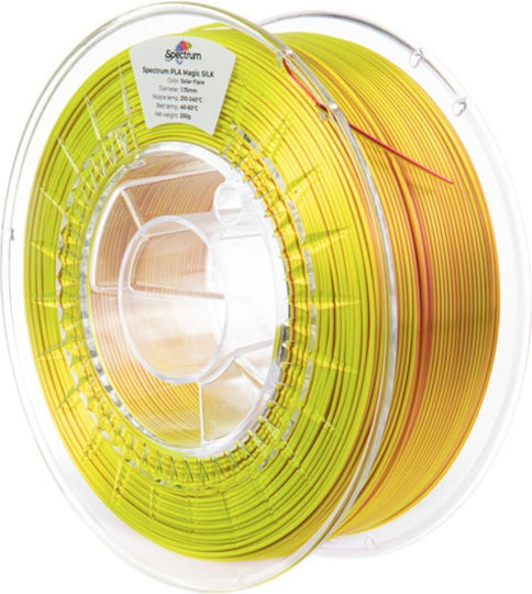 PLA 3D Printer Filament 1.75mm Yellow 1kg 1pc Spool