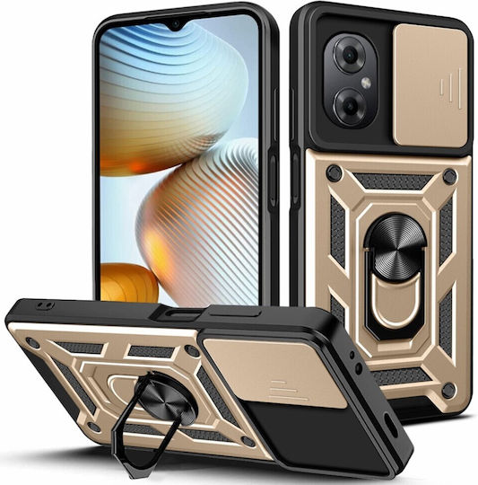 Mad Mask Camshield Back Cover Μεταλλικό Χρυσό (Poco M4 5G)