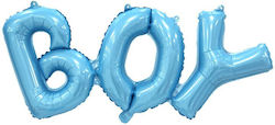 Set Metallic Foil Balloons Flippy Boy Lettering Design 38x95 Cm Baby Shower Theme Party Balloons Individual Packaging Straw Included Air Helium Inflation Blue Set Metallic Foil Balloons Flippy Boy Lettering Design 38x95 Cm Baby Shower Theme Party Balloons Individual Packaging Straw Included Air Helium Inflation Blue
