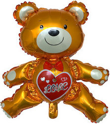 Metallic Foil Balloon Flippy Bear Figure Love Model Valentine's Day Theme 60x63cm Individual Packaging Straw Included Air Helium Inflation Brown Metallic Foil Balloon Flippy Bear Figure Love Model Valentine's Day Theme 60x63cm Individual Packaging Straw Included Air Helium Inflation Brown