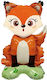 Baloane Metalizate Folie Flippy Mini Figurine Animale Model Vulpe Tematică Aniversări 35x61 Cm Ambalaj Individual Pai Inclus Umflare Aer Heliu Multicolor