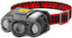 Rechargeable Headlamp LED IPX4 with Maximum Brightness 500lm Gray