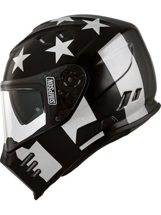 Simpson Venom Stingrae Motorradhelm Vollgesicht ECE 22.06