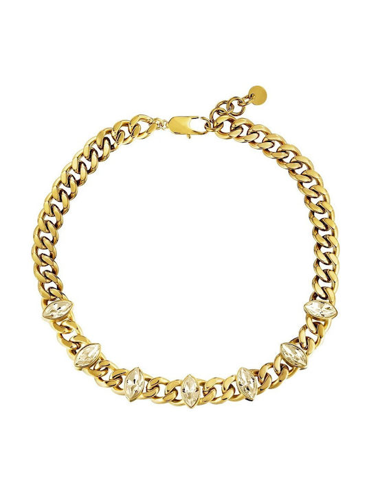 Dyrberg/Kern Necklace Made of Gold Plated Steel
