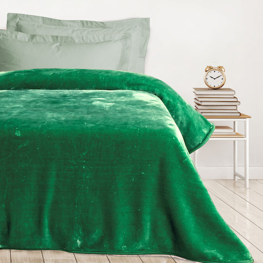 Das Home Blanket Velvet 0293 Green 160x220cm