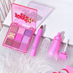 Makeup Set 3 Products Kevin Coco Pink Ice Star 9 Colors 15.5 X 13 X 3.4 Cm