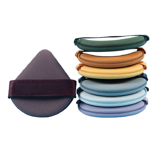 Set 7 Flippy Dreieckige Make-up Schwämme Wiederverwendbare Nass Trocken Verwendung 5,5 X 5,5 X 1,3 Cm Pulver Schwamm Mehrfarbig